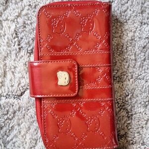 Hello Kitty Loungefly Lg Zip Wallet EUC